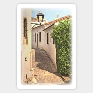 A Village Lane in Portugal Sticker